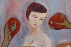 Mitbringsel / 2012 / 60x60 / Acryl auf Leinwand