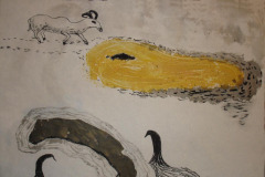 DIE RÜCKSEITE DES MONDES  11 / 45X30 CM / KREIDE