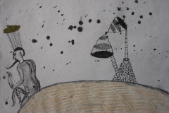 DIE RÜCKSEITE DES MONDES  10 / 45X30 CM / KREIDE