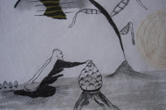 DIE RÜCKSEITE DES MONDES  8 / 45X30 CM / KREIDE