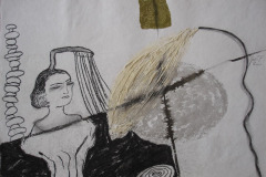 DIE RÜCKSEITE DES MONDES  7 / 45X30 CM / KREIDE