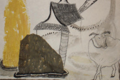 DIE RÜCKSEITE DES MONDES  3 / 45X30 CM / KREIDE