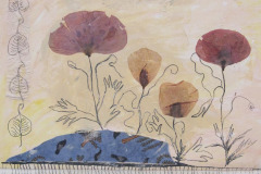 Papaver foret / 2010 / 50x30 / Collage auf Papier