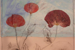 Papaver oriental / 2013 / 50x30 / Collage